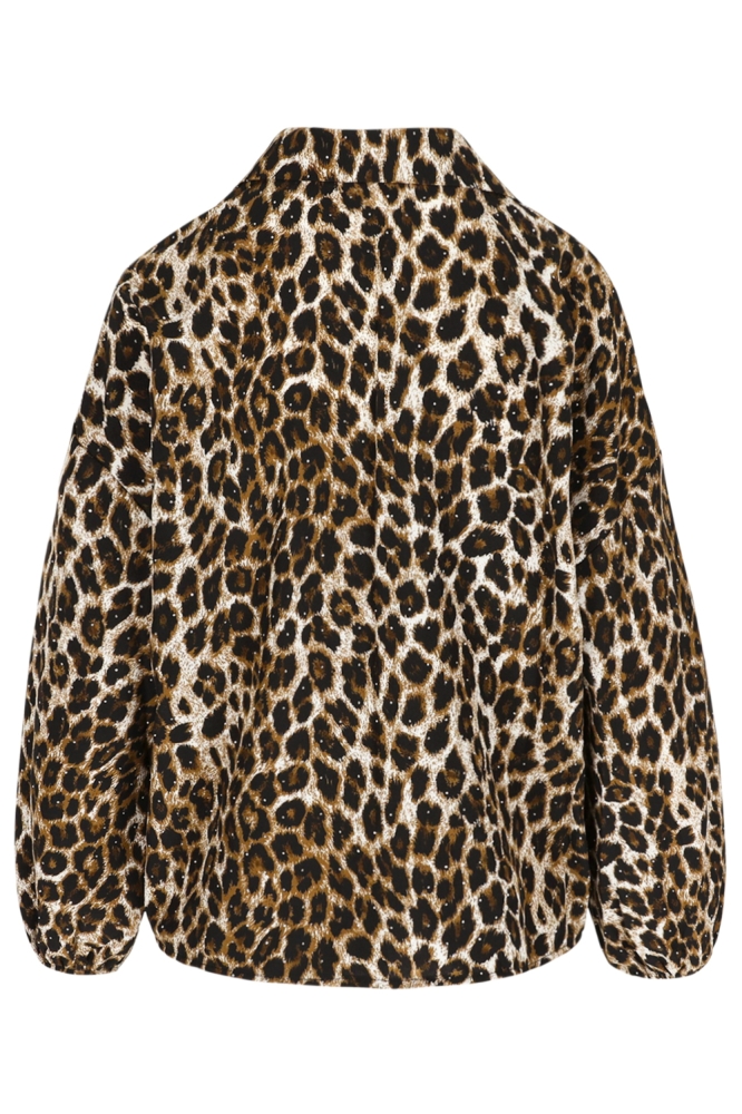 LolaLiza camel dames blouse | Achteraanzicht