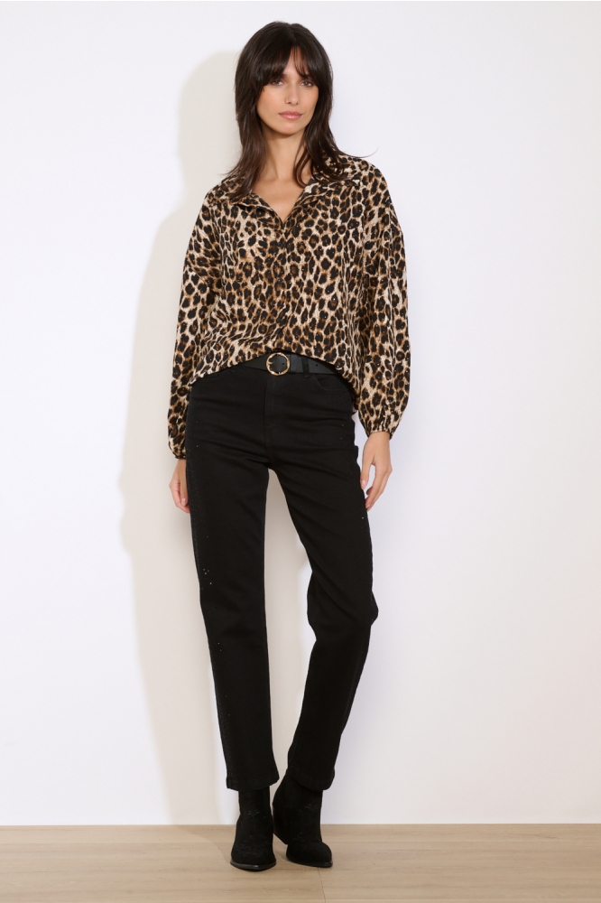 LolaLiza camel dames blouse | Model
