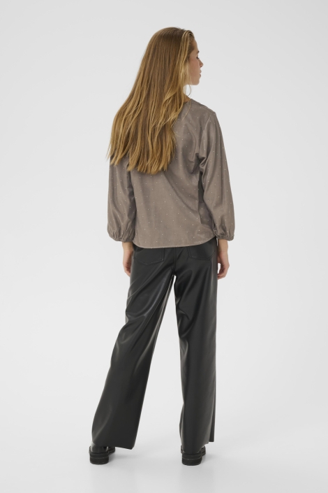 Kaffe bruine dames blouse | Model