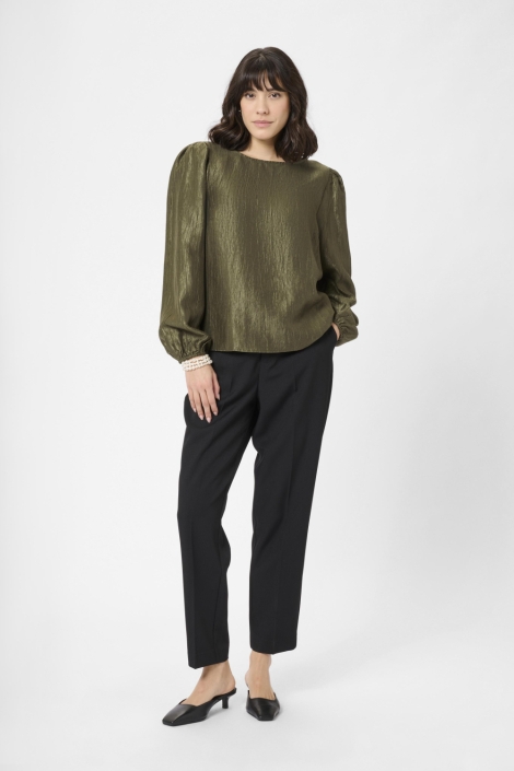 Kaffe groene dames blouse | Model