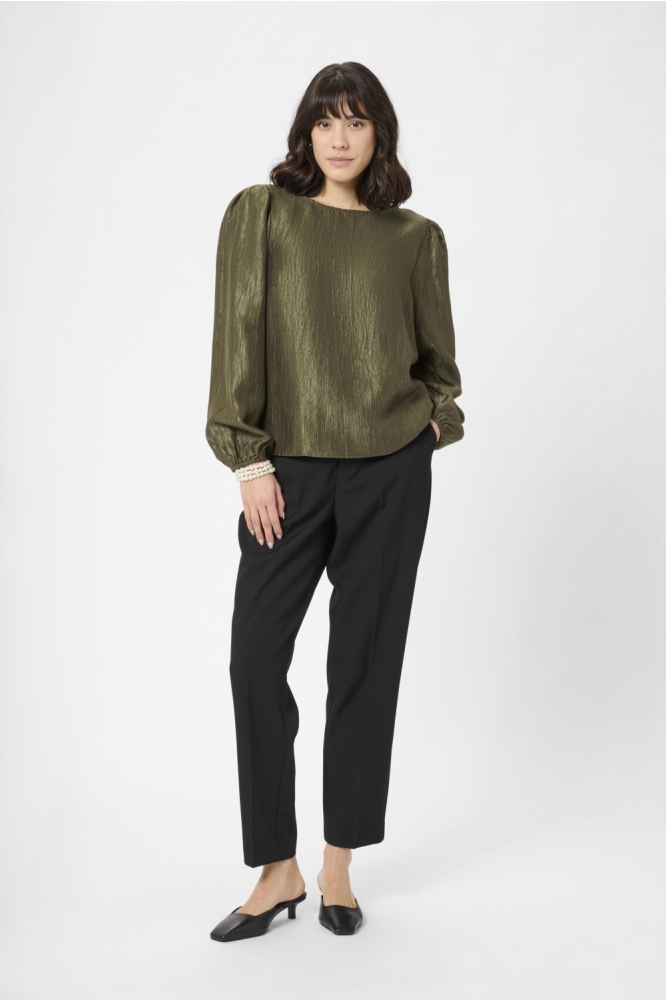 Kaffe groene dames blouse | Model