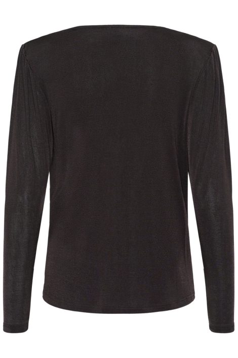 Kaffe bruine dames blouse | Achteraanzicht