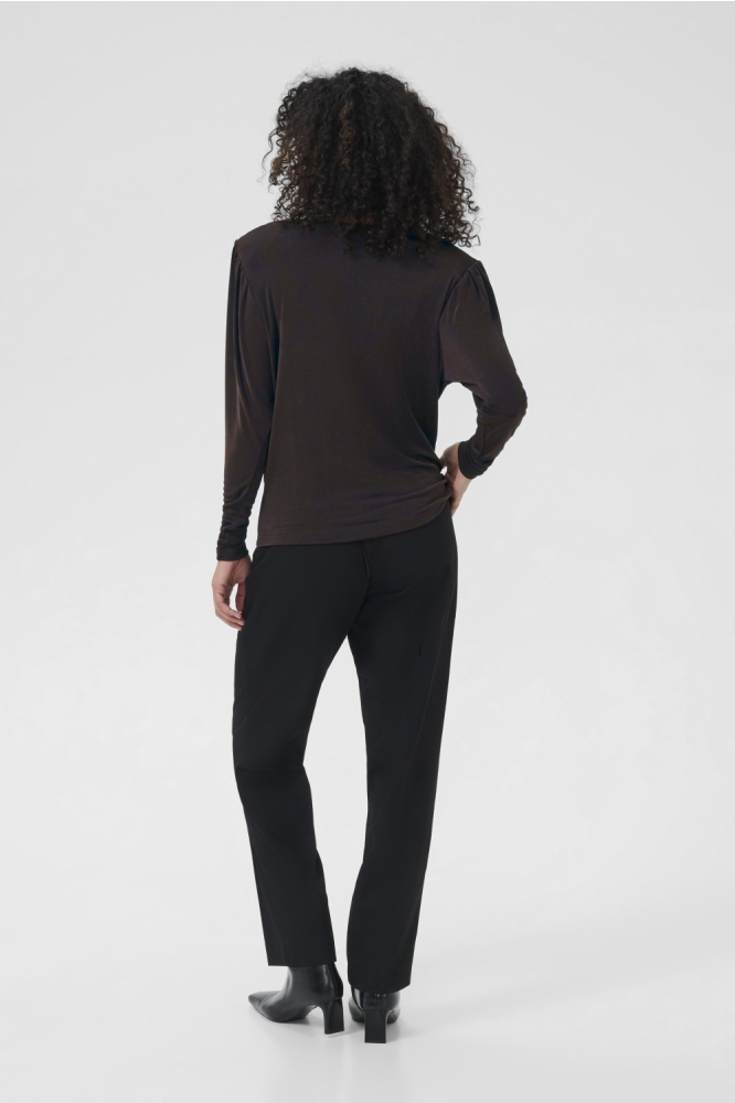 Kaffe bruine dames blouse | Model