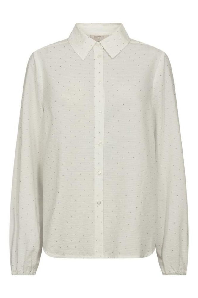 Freequent witte dames blouse | Vooraanzicht