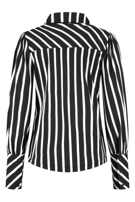 Lady Day zwarte dames blouse | Achteraanzicht