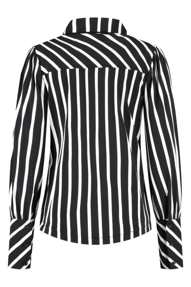 Lady Day zwarte dames blouse | Achteraanzicht