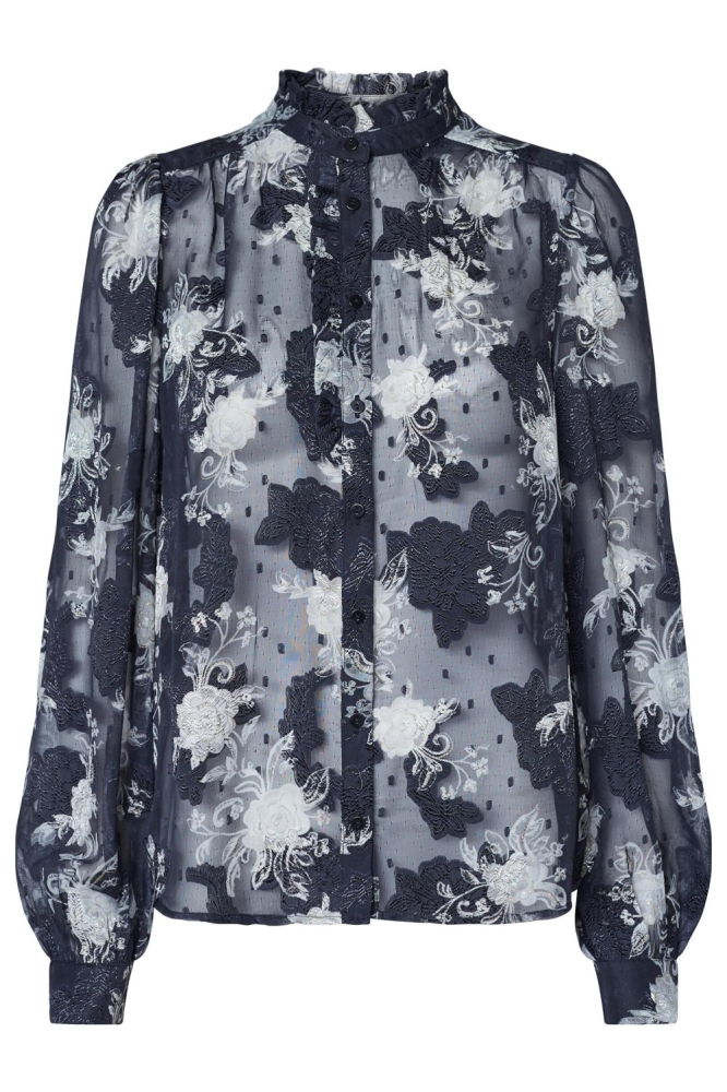 SisterS point zwarte dames blouse | Vooraanzicht