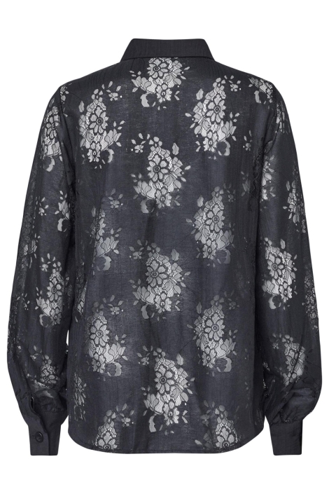 SisterS point zwarte dames blouse | Achteraanzicht