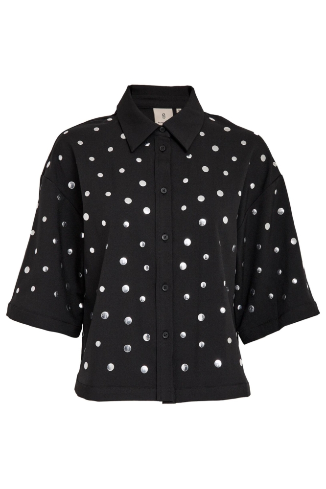 Peppercorn zwarte dames blouse | Vooraanzicht