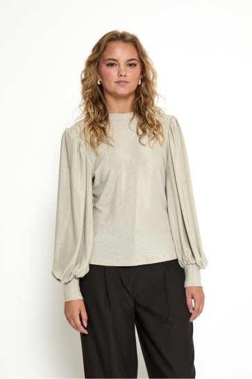 Peppercorn LUCINA BLOUSE PC8585 2206 FOG SAND METAL