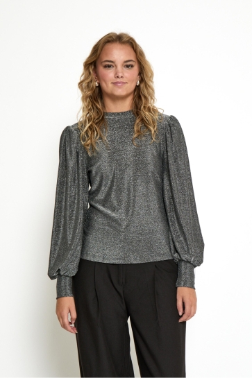 Peppercorn Blouse LUCINA BLOUSE PC8585 112MET LIGHT GREY METAL