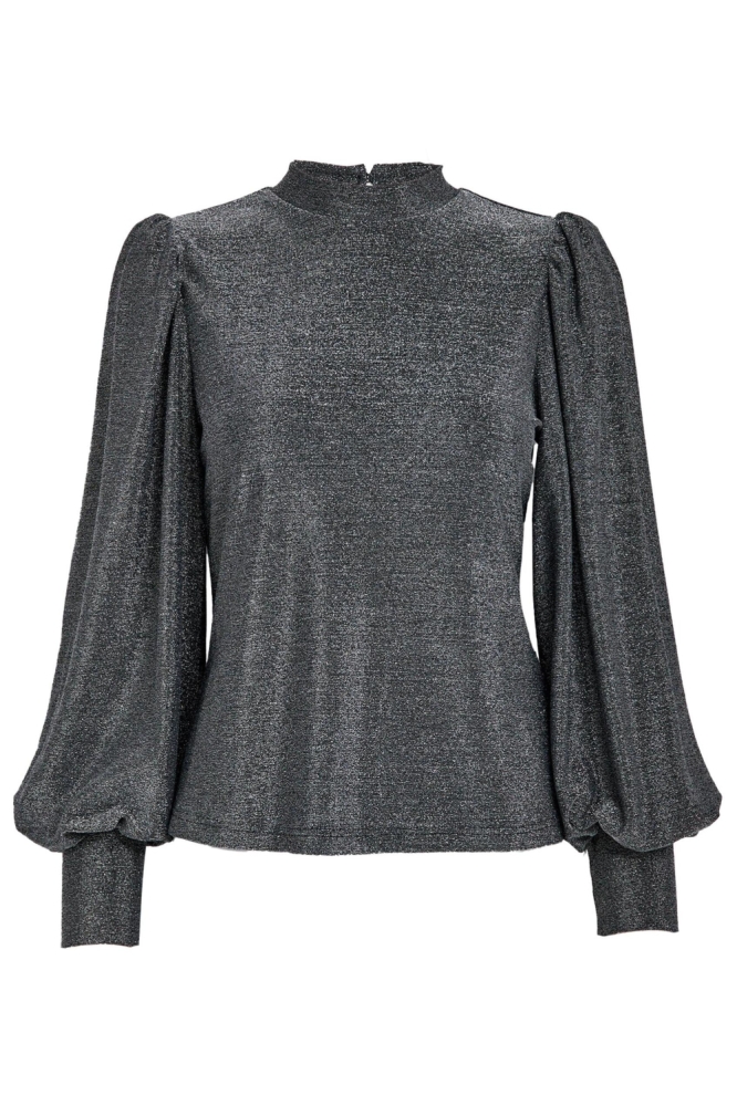 Peppercorn zilveren dames blouse | Vooraanzicht