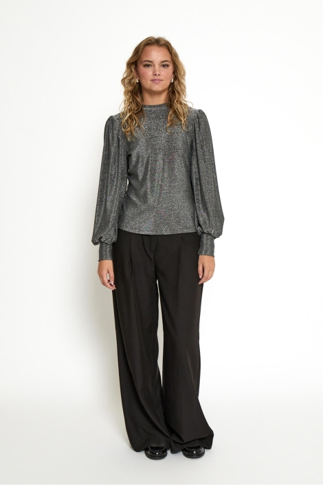 Peppercorn zilveren dames blouse | Model