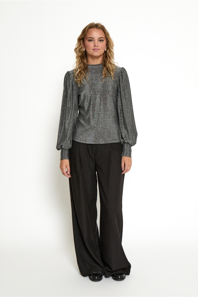 Peppercorn zilveren dames blouse | Model