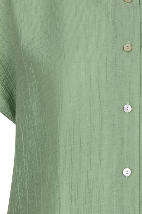 EsQualo groene dames blouse | Close up