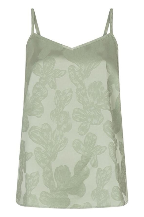 EsQualo groene dames top | Vooraanzicht