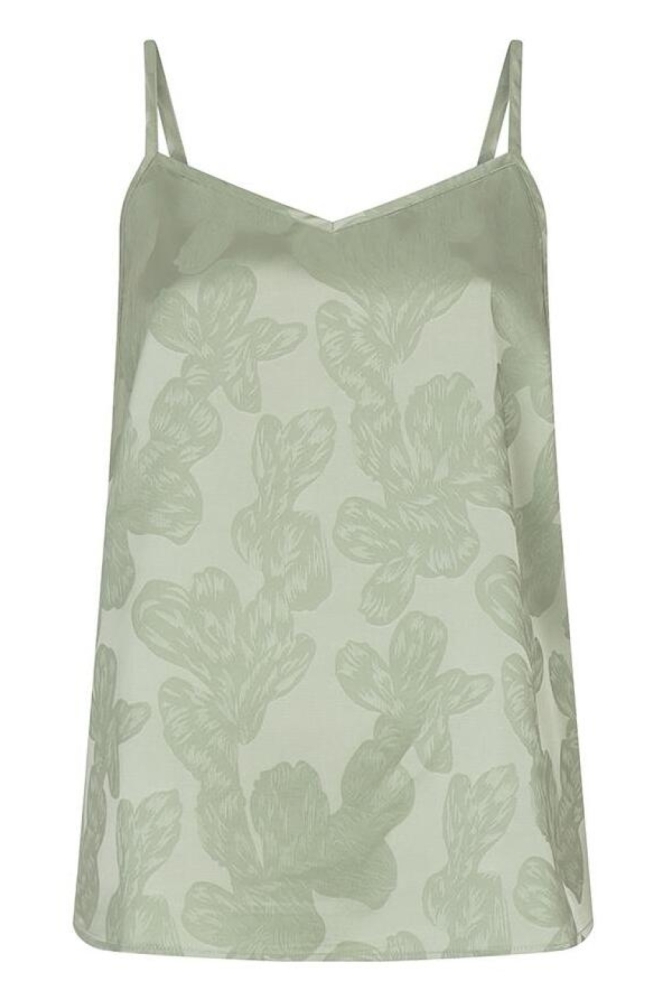 EsQualo groene dames top | Vooraanzicht