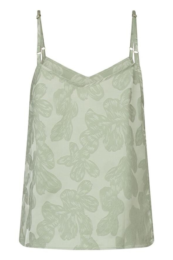 EsQualo groene dames top | Achteraanzicht
