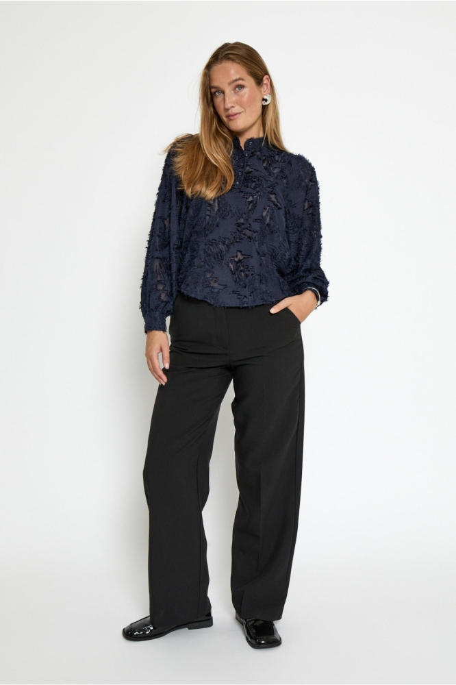 Minus blauwe dames blouse | Model