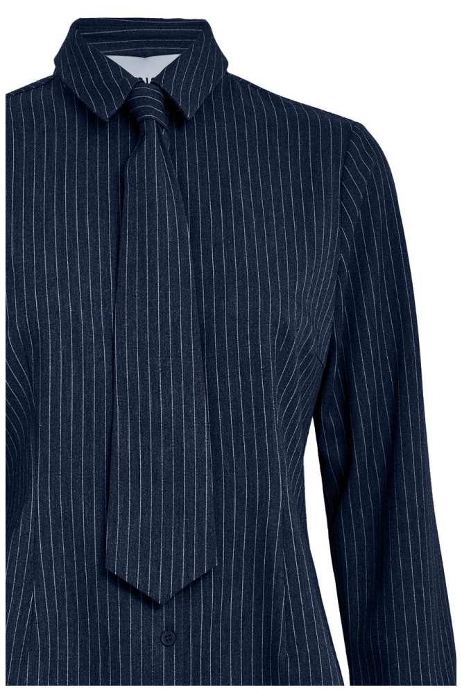 Minus blauwe dames blouse | Close up