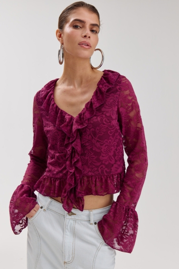 Harper & Yve Blouse JADEN LS HS6P606 937 cassis