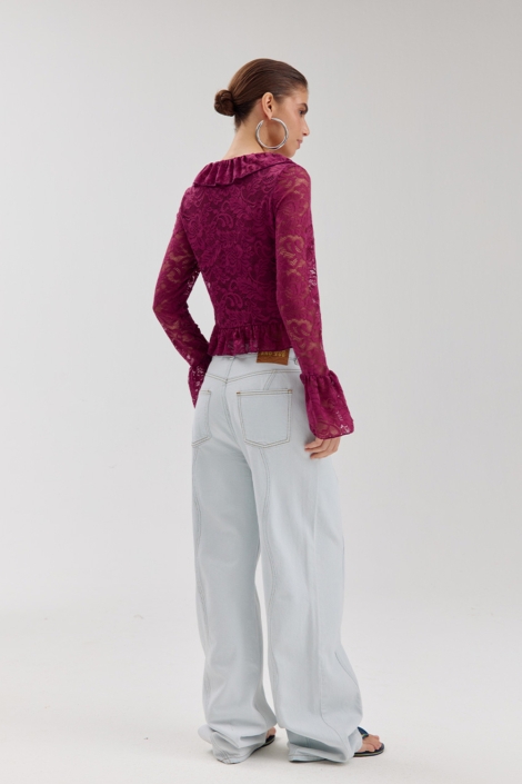 Harper & Yve paarse dames blouse | Model