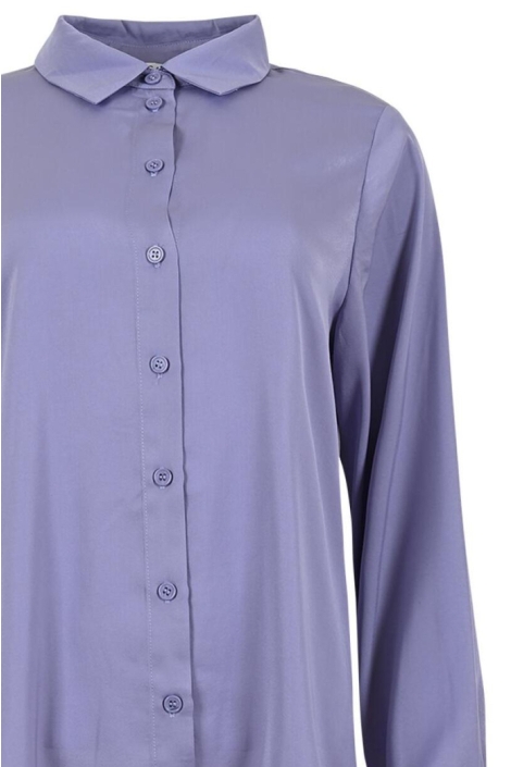 Maicazz paarse dames blouse | Close up