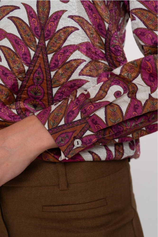Geisha multi color dames blouse | Kleurstaal