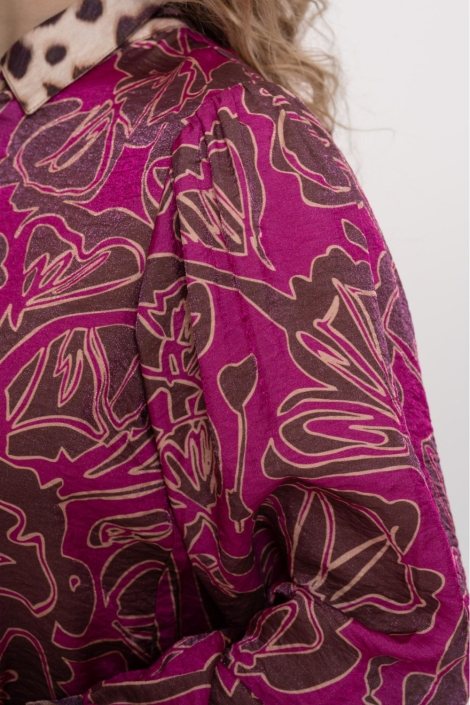 Geisha paarse dames blouse | Unique Selling Point