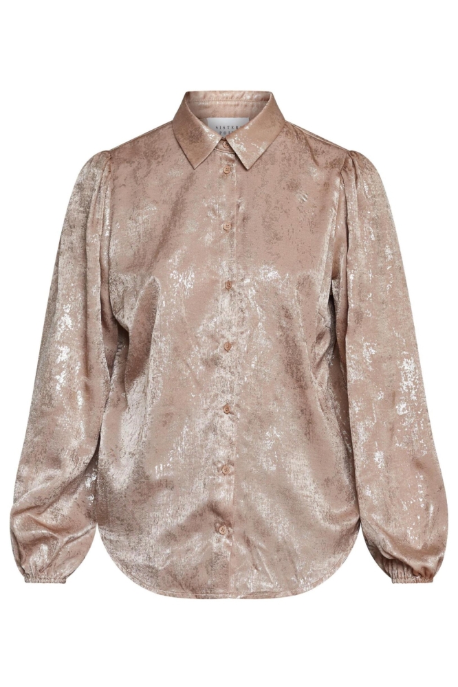 SisterS point gouden dames blouse | Vooraanzicht