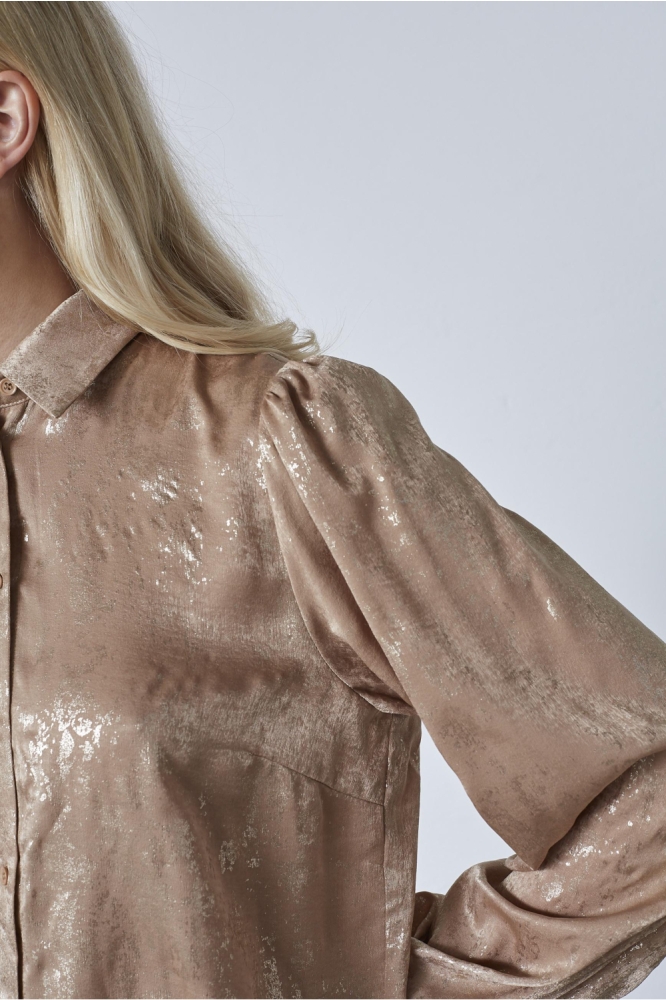 SisterS point gouden dames blouse | Close up