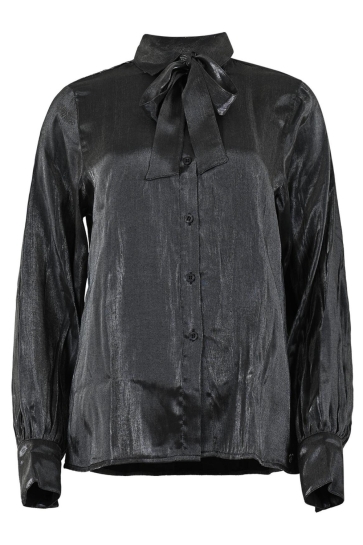 Maicazz LILO BOW BLOUSE WI25 20 006 ANTRACITE