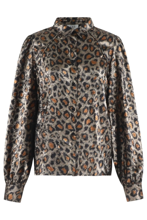 C&S The Label camel dames blouse | Vooraanzicht
