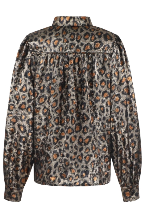 C&S The Label camel dames blouse | Achteraanzicht