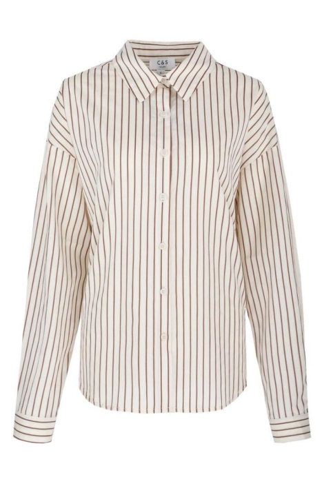 C&S The Label beige dames blouse | Vooraanzicht