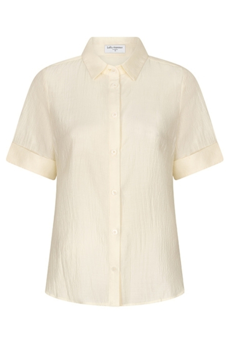 Lofty Manner beige dames blouse | Vooraanzicht