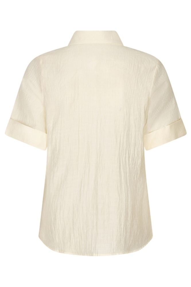 Lofty Manner beige dames blouse | Achteraanzicht
