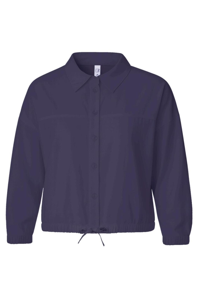 Zoso blauwe dames blouse | Vooraanzicht