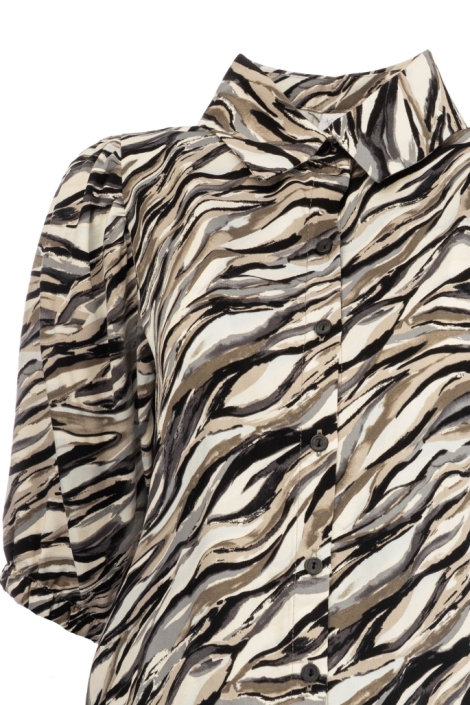 NED zwarte dames blouse | Close up