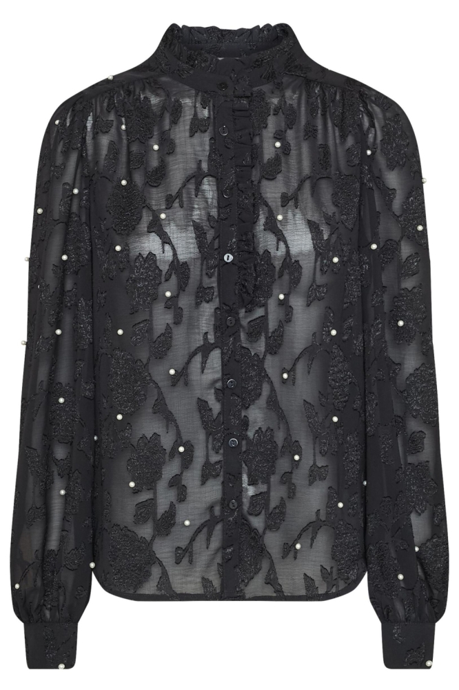 SisterS point zwarte dames blouse | Vooraanzicht