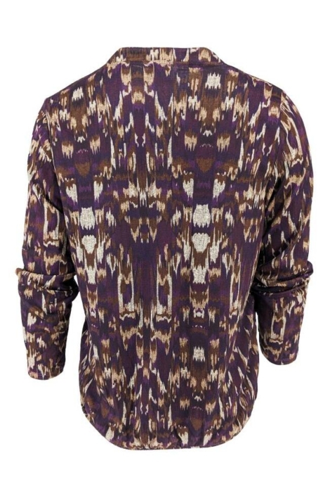 FOS Amsterdam paarse dames t-shirt | Achteraanzicht