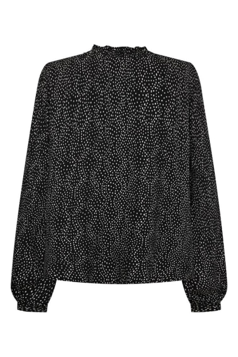 Freequent zwarte dames blouse | Achteraanzicht