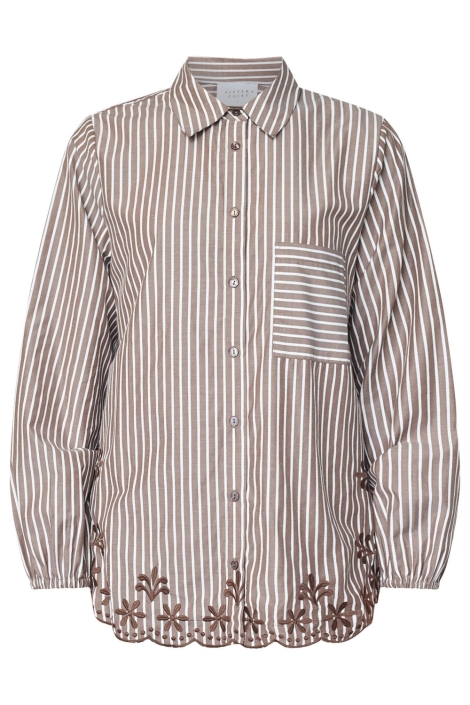 SisterS point bruine dames blouse | Vooraanzicht