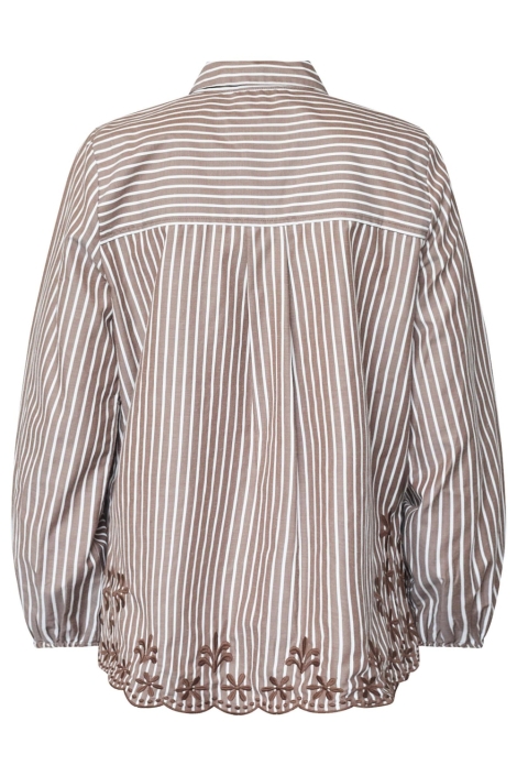 SisterS point bruine dames blouse | Achteraanzicht