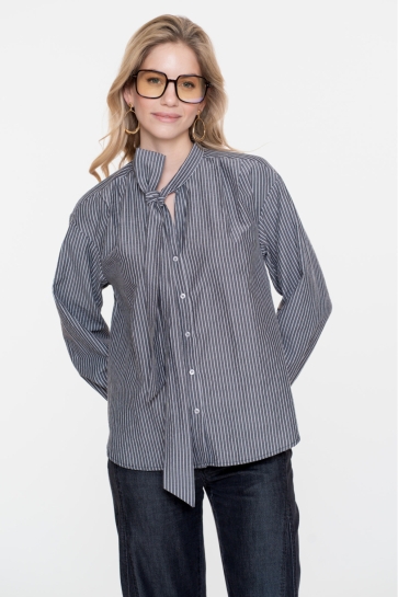 Geisha Blouse BLOUSE MET STREPEN EN STREEP 53537 14 