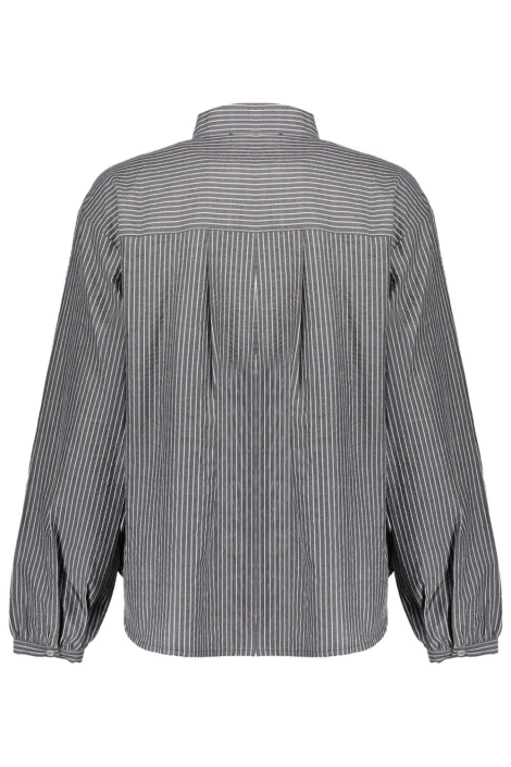 Geisha grijze dames blouse | Achteraanzicht