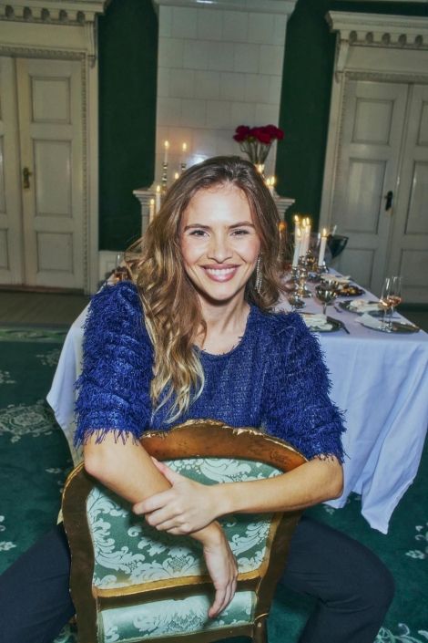 Freequent blauwe dames blouse | 