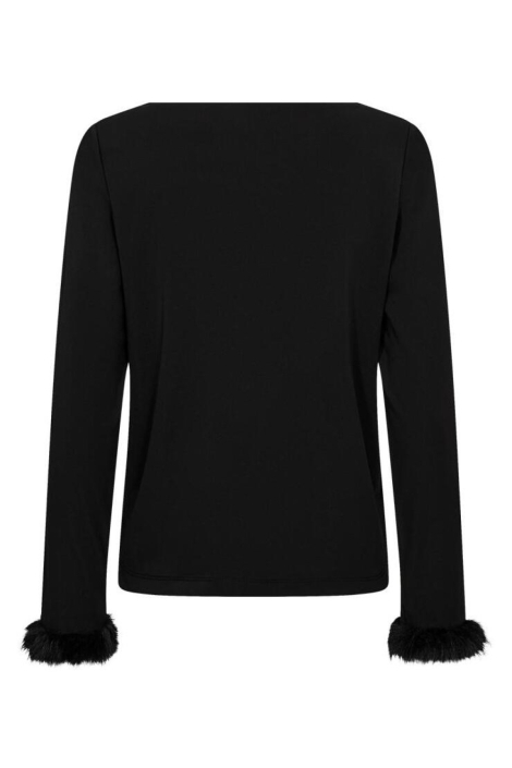 Freequent zwarte dames t-shirt | Achteraanzicht