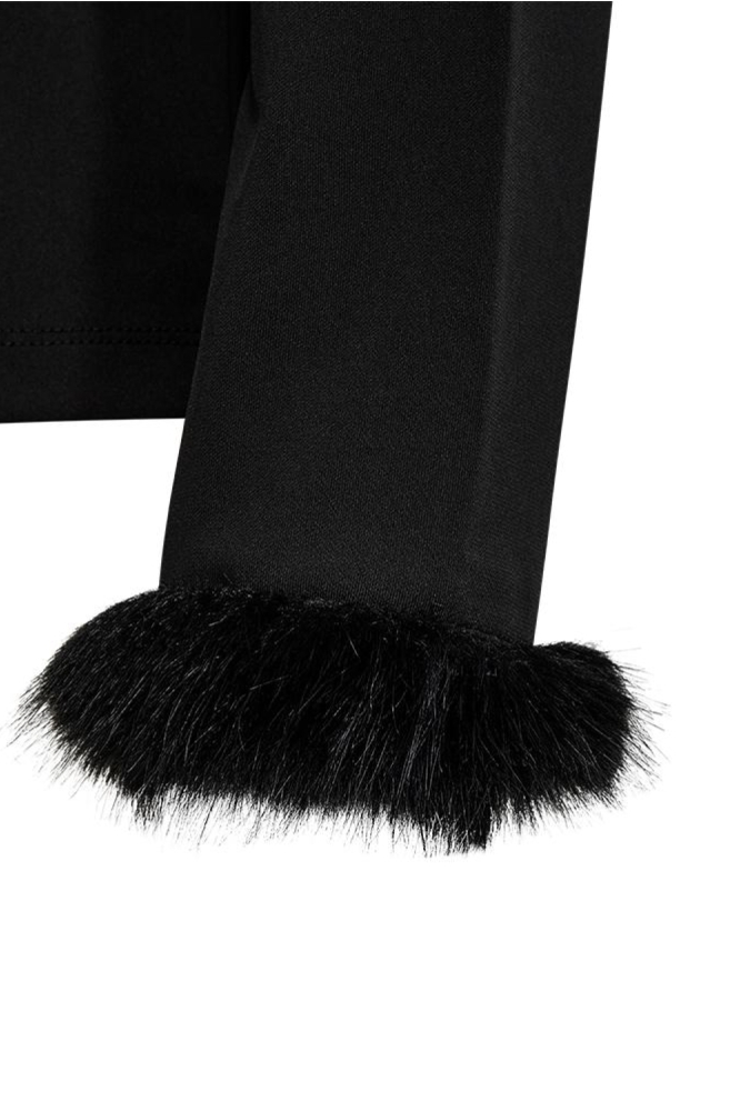 Freequent zwarte dames t-shirt | Close up