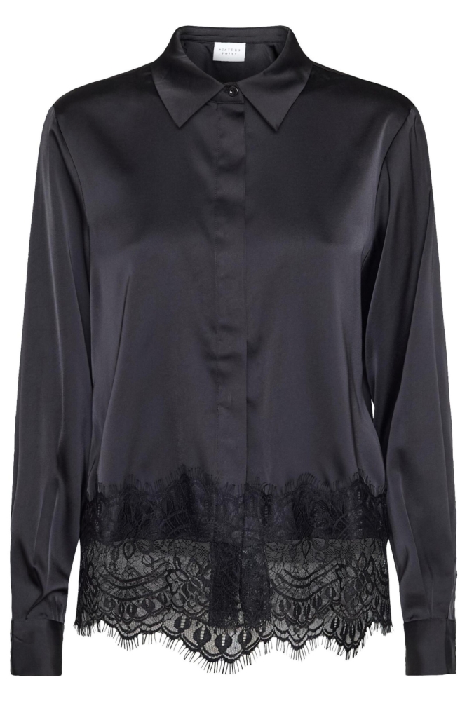 SisterS point zwarte dames blouse | Vooraanzicht